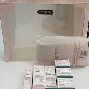 Biossance skincare travel kit